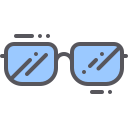 Square glasses icon