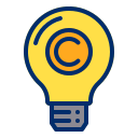 idea protegida por derechos de autor icon