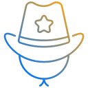 sombrero de vaquero icon