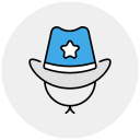 sombrero de vaquero icon