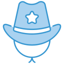 sombrero de vaquero icon