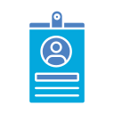 tarjeta de identificación icon