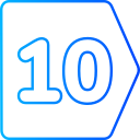 número 10 icon