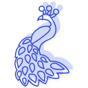 pavo real icon