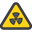 precaución radioactiva icon