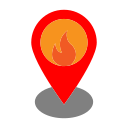 ubicación del incendio icon