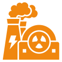 energía nuclear icon