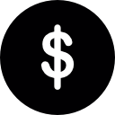 simbolo di valuta del dollaro icona