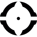 objetivo de pistola circular icon