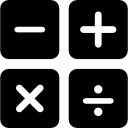 wiskundige bewerkingen icoon