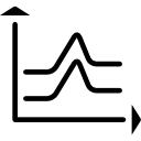 liniendiagramm anheben icon