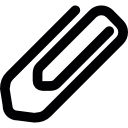 gevormde paperclip icoon