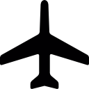 aereo rivolto verso l'alto icona