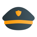 sombrero de policía icon