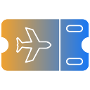 billete de avión icon