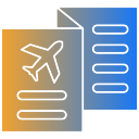 folleto de viaje icon