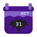 calendario de halloween icon