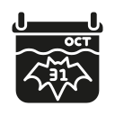 calendario de halloween icon