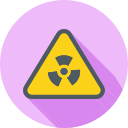 precaución radioactiva icon