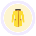 capa de lluvia icon