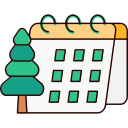 calendario navideño icon