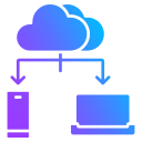 transferencia a la nube icon