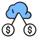 dinero en la nube icon