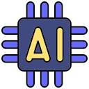 procesador de inteligencia artificial icon