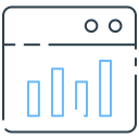 tráfico del sitio web icon