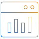 tráfico del sitio web icon