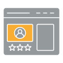 reseña del cliente icon
