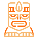 máscara tribal icon