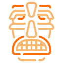 máscara tribal icon