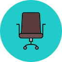 Office chair icon