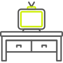 mesa de televisión icon