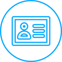 tarjeta de identificación icon