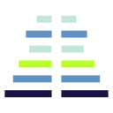 diagrama piramidal icon