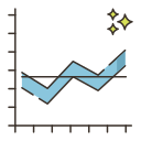 gráfico de linea icon