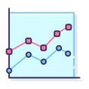 Gráfico de líneas icon