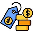 signo de dólar icon