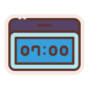 reloj digital icon