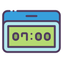 reloj digital icon