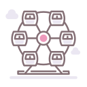 Ferris wheel icon