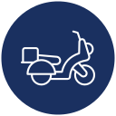 bicicleta de reparto icon