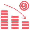 bajas ventas icon