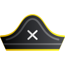 sombrero pirata icon