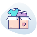 caja de donación de ropa icon