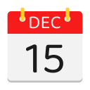 calendario de diciembre icon