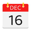 calendario de diciembre icon