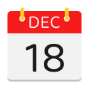 calendario de diciembre icon